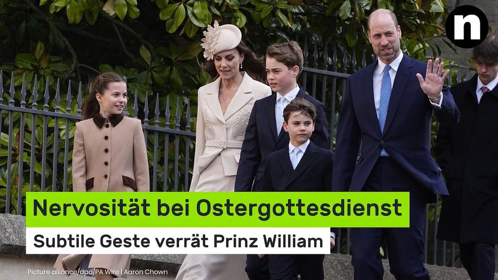 Video: Prinz William: Nervosität bei Ostergottesdienst - subtile Geste verrät britischen Thronfolger