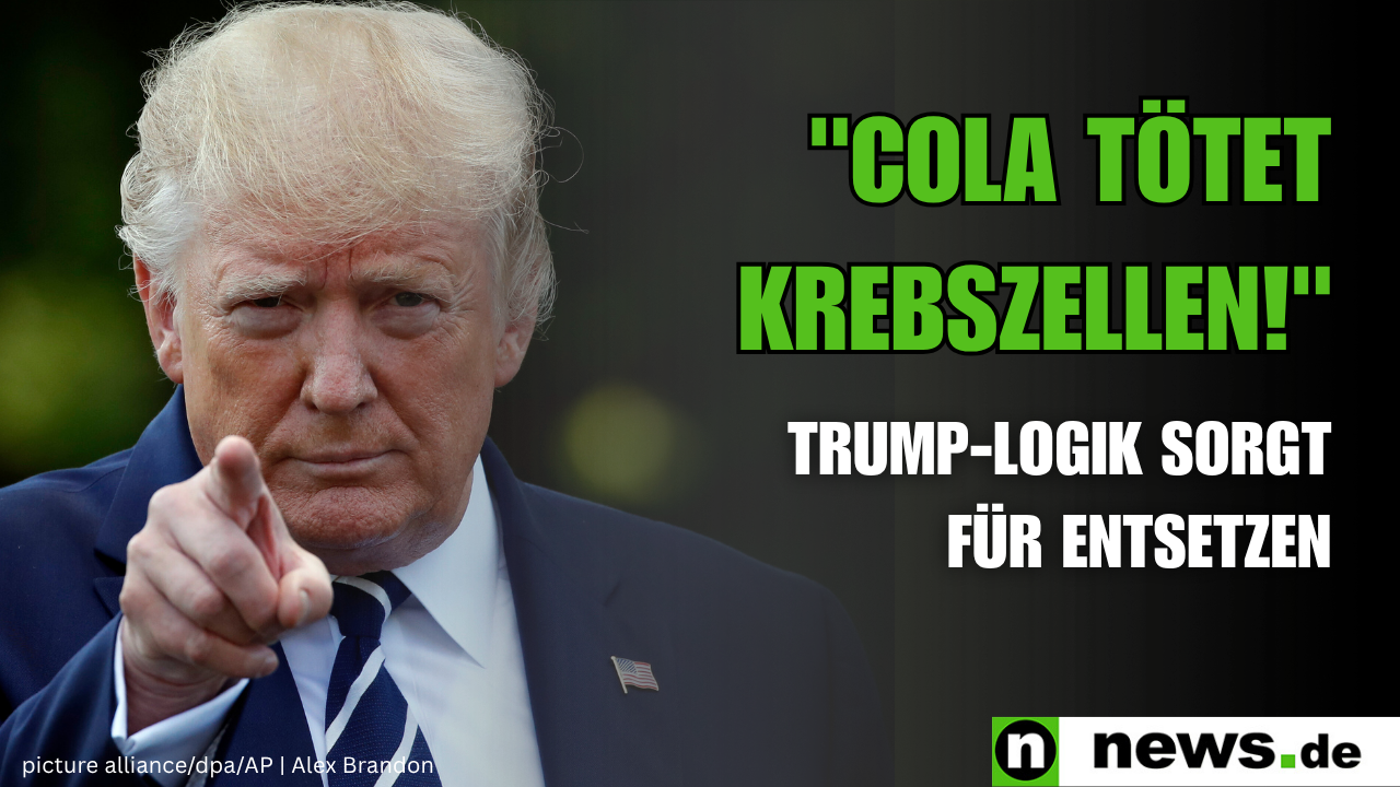 Video: Donald Trump: "Cola tötet Krebszellen!" Trump-Logik sorgt für Entsetzen