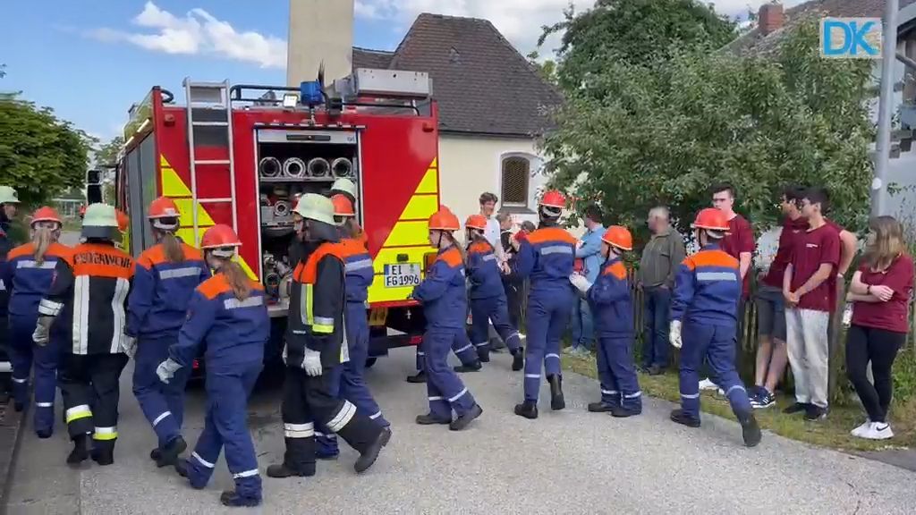 Jugendfeuerwehr-Übung in der Gemeinde Beilngries