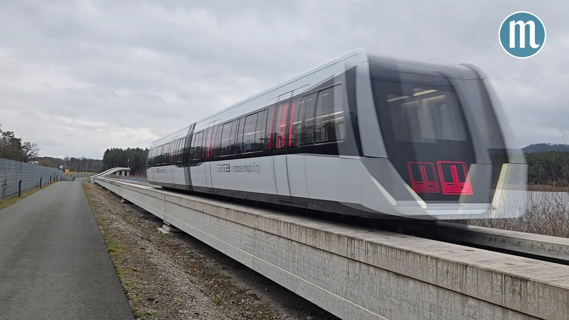 Oberpfälzer Magnetschwebebahn: Das Transport System Bögl (TSB) im Video