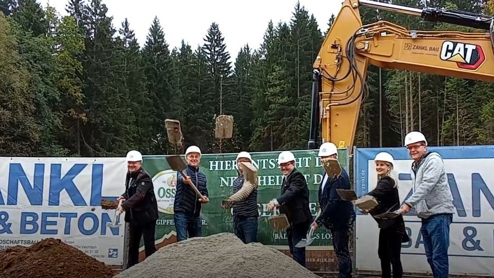 Video: Spatenstich für die neue Osser-Brauerei in Lohberg