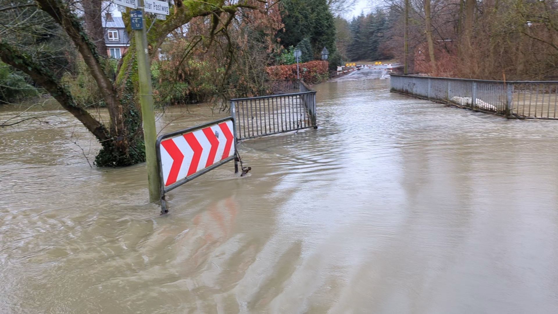 Werse-Hochwasser in Münster