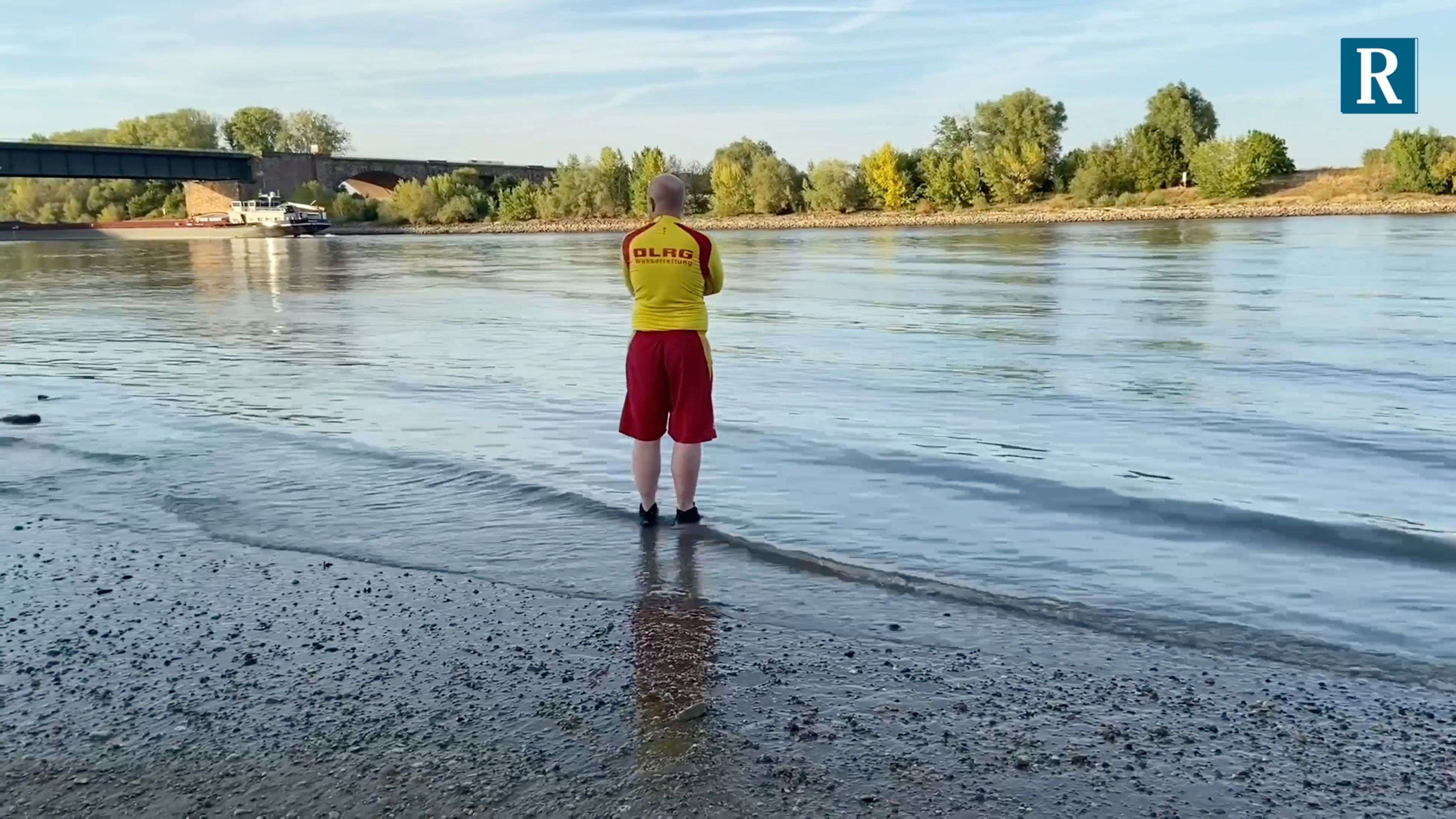 Warum schwimmen im Rhein bei Niedrigwasser gefährlich ist