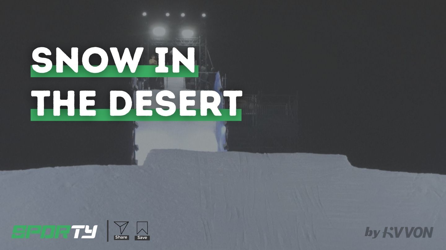 Saudi Arabia brought snow into the desert