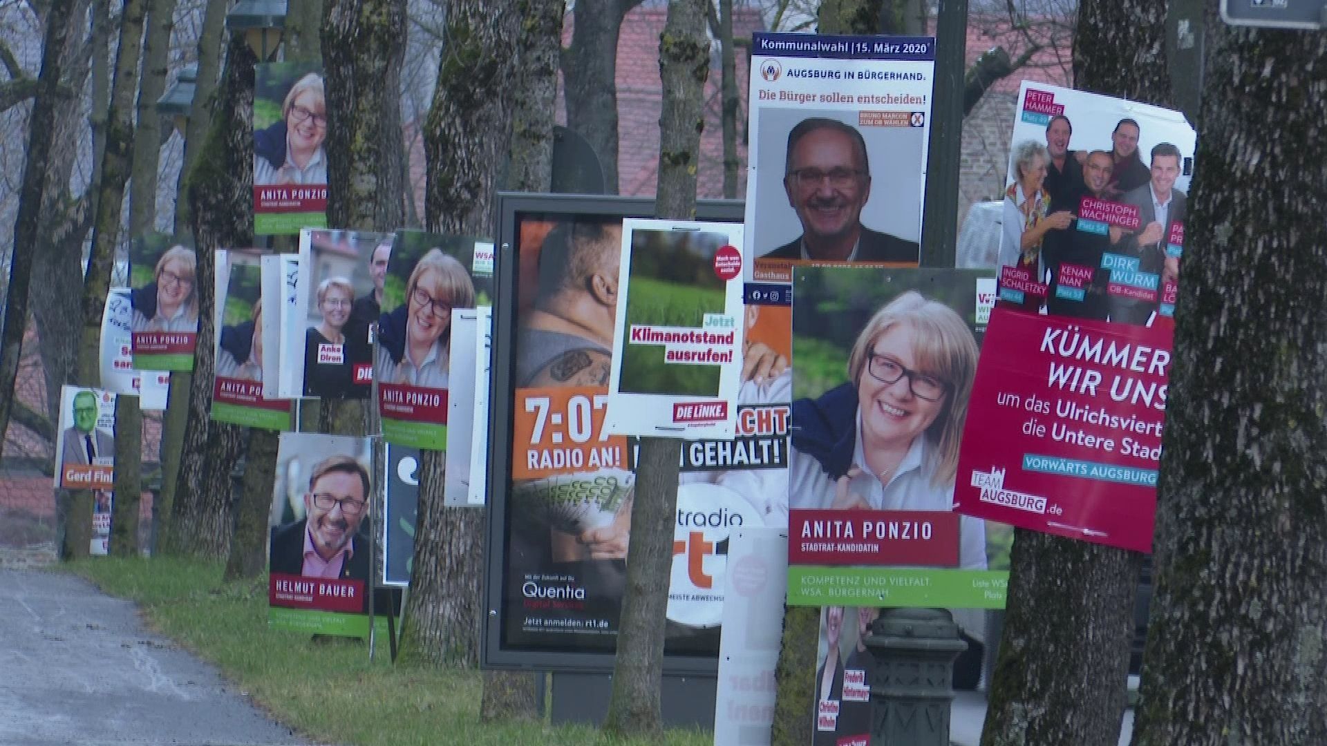 Streitthema Wahlplakate vor der Bundestagswahl