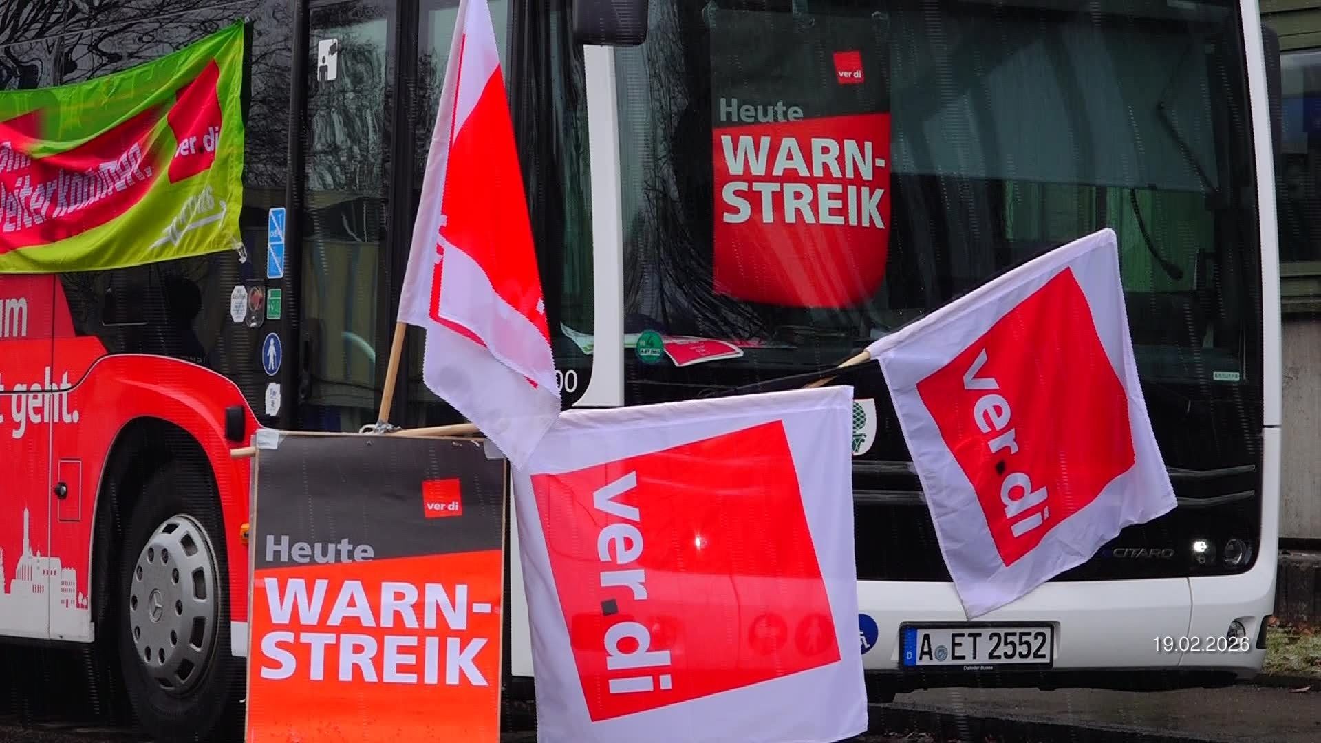 Video: Stillstand im Nahverkehr – Erneuter Streik in Augsburg