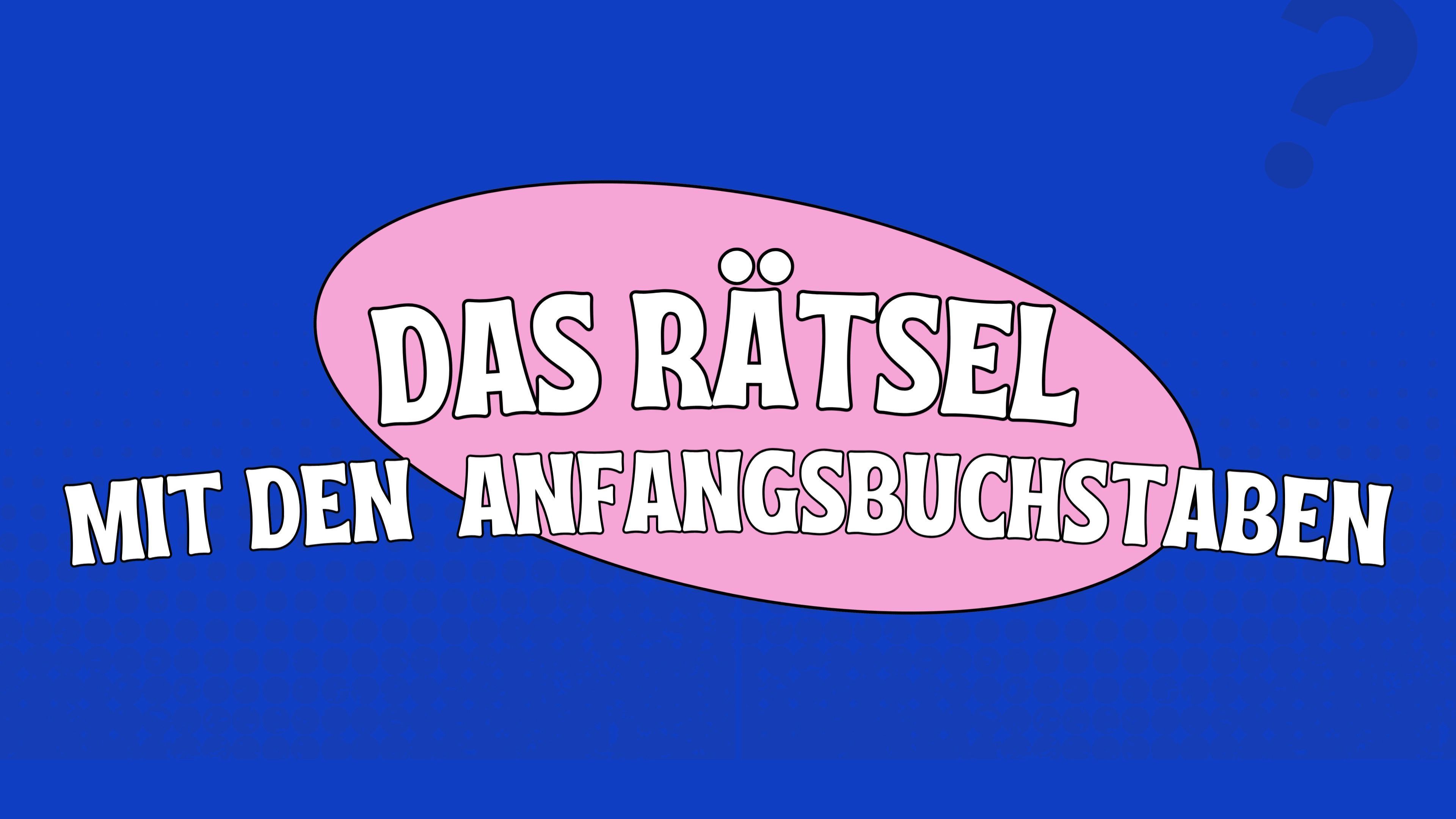 The Puzzle with Initial Letters