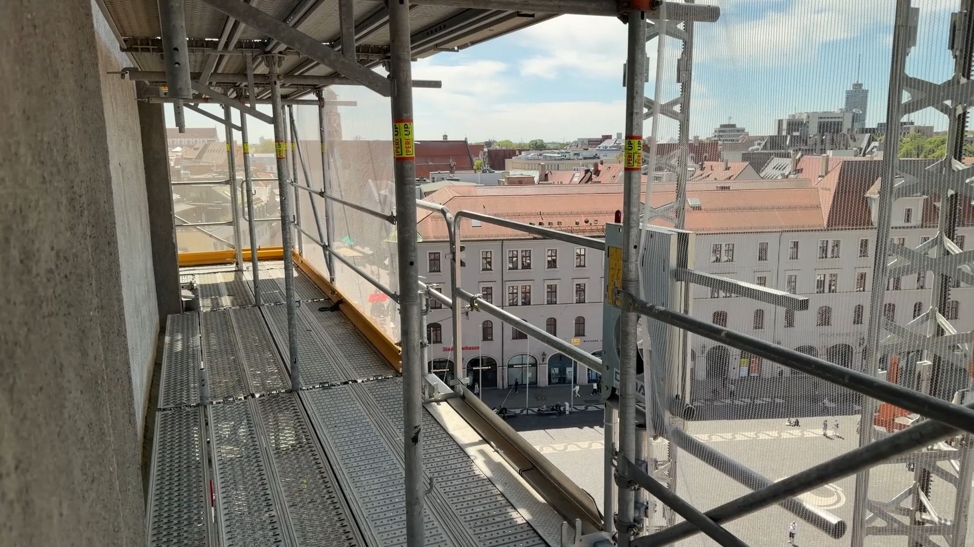 Video: Sanierung des Perlachturms: Ein Blick hinter die Baustelle