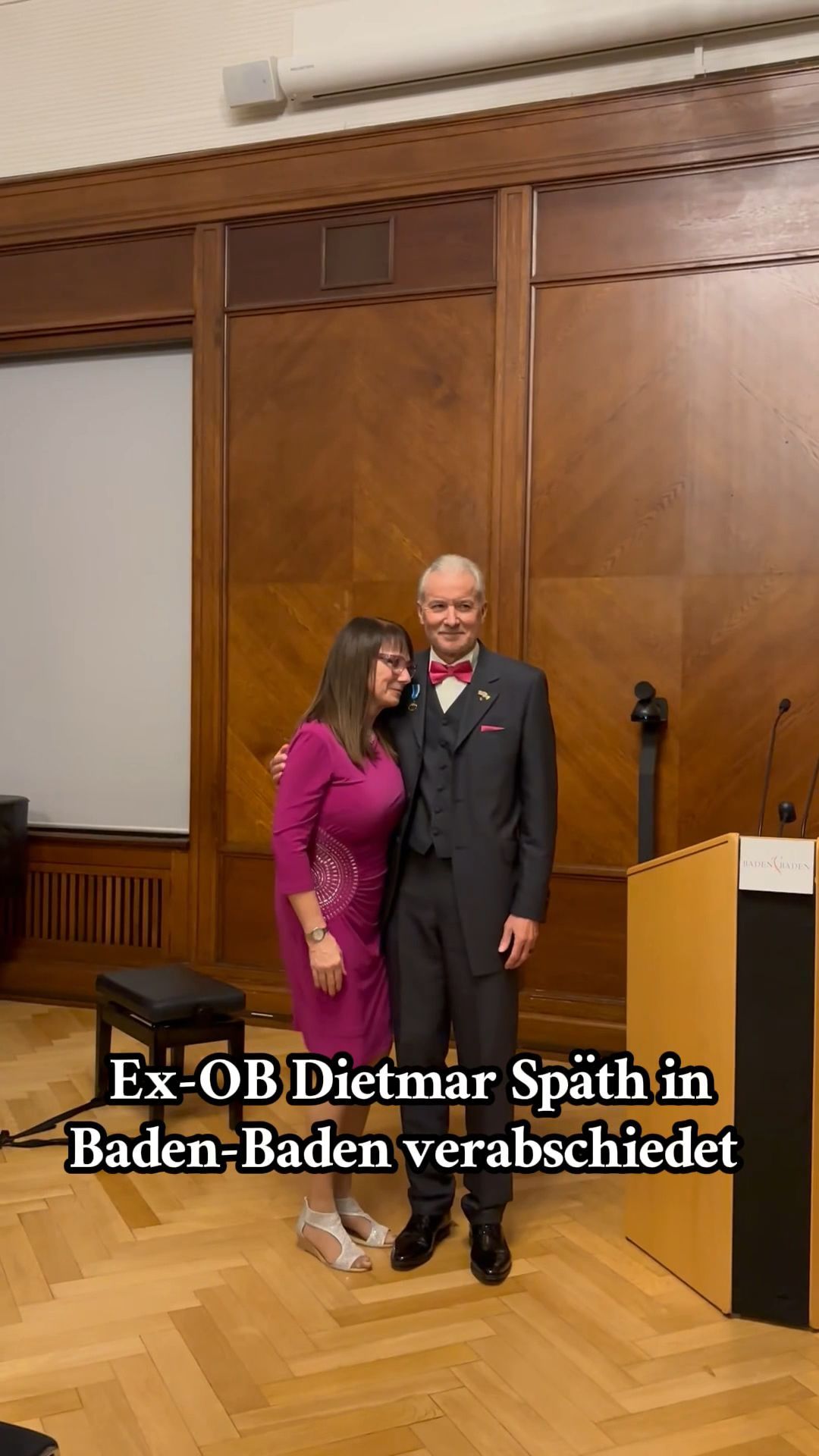Video: Baden-Badens Ex-OB Dietmar Späth wird verabschiedet