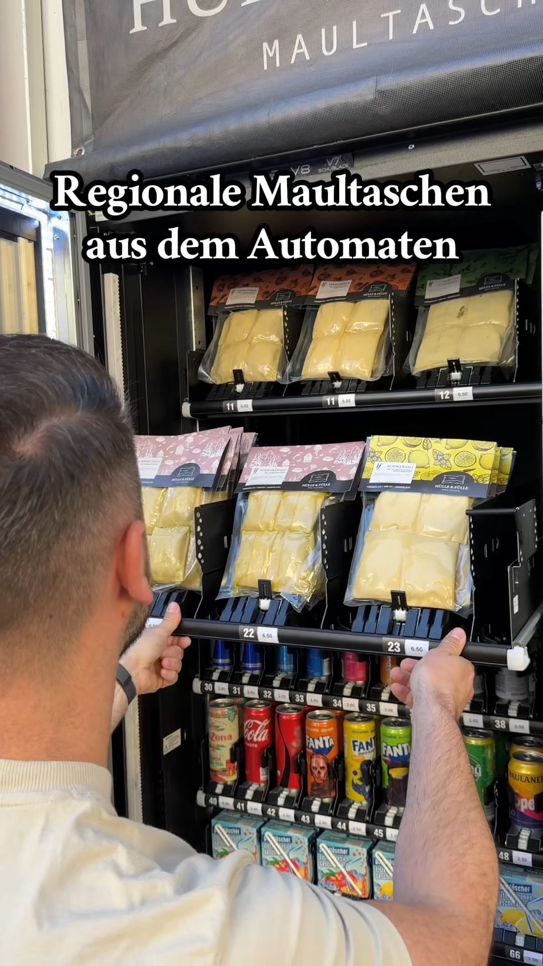 Maultaschen from Hülle und Fülle are now available from the vending machine