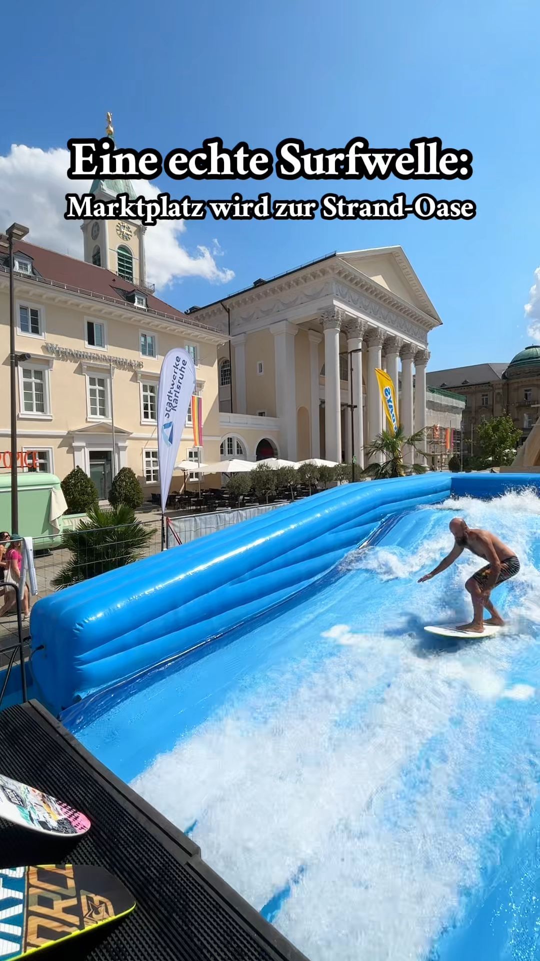 Video: Karlsruher Surfdays starten: So kommt man aufs Brett