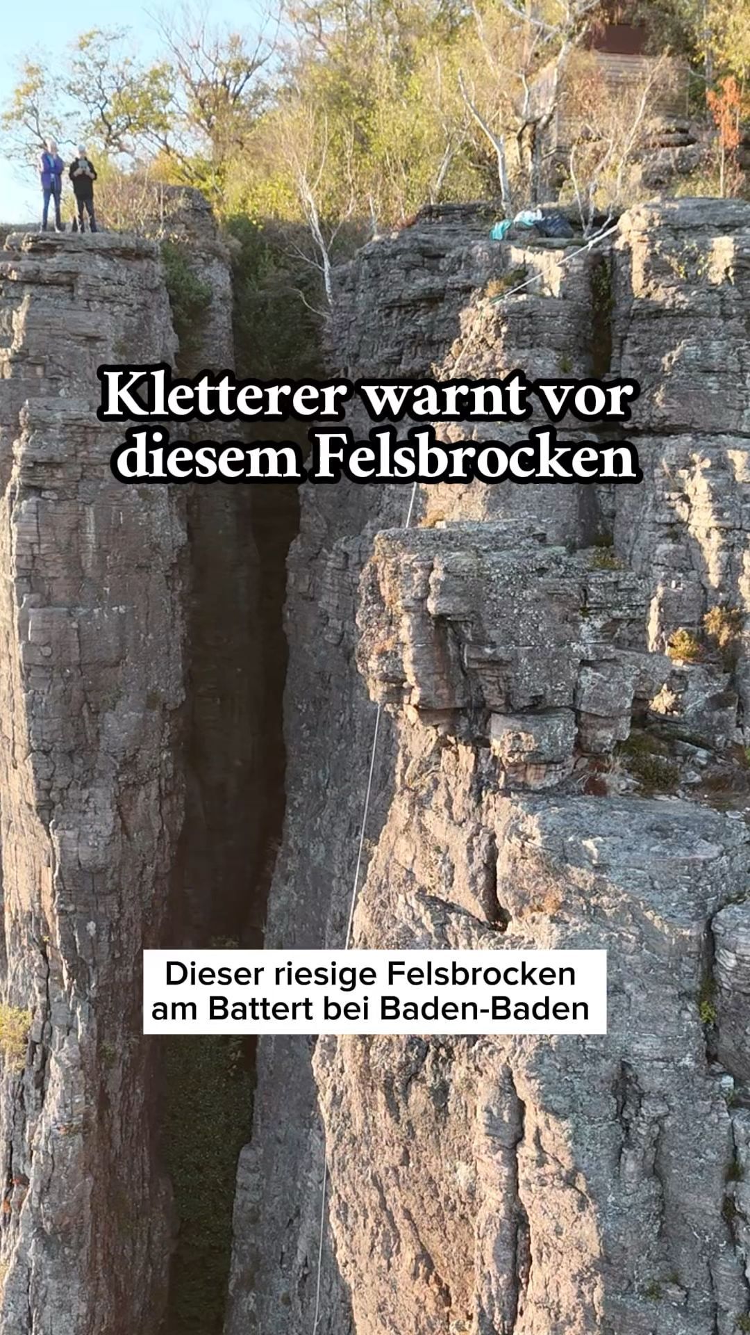 Video: Ein Kletterer warnt vor diesem Felsbrocken am Battert