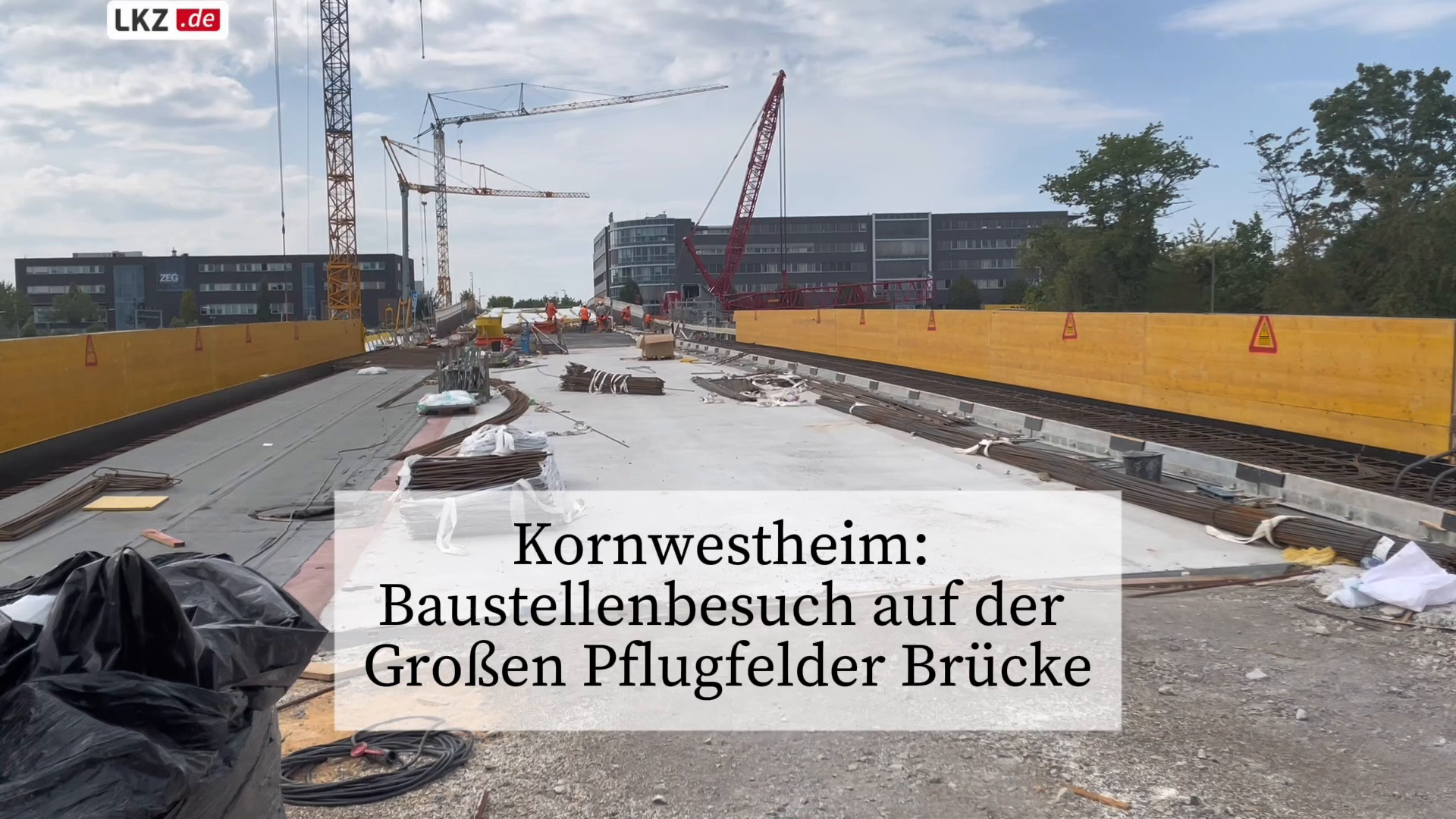 Video: Besuch auf der Baustelle: Große Pflugfelder Brücke in Kornwestheim
