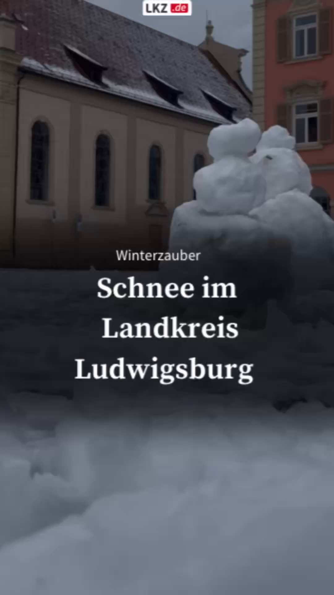 Video: Schnee im Landkreis Ludwigsburg