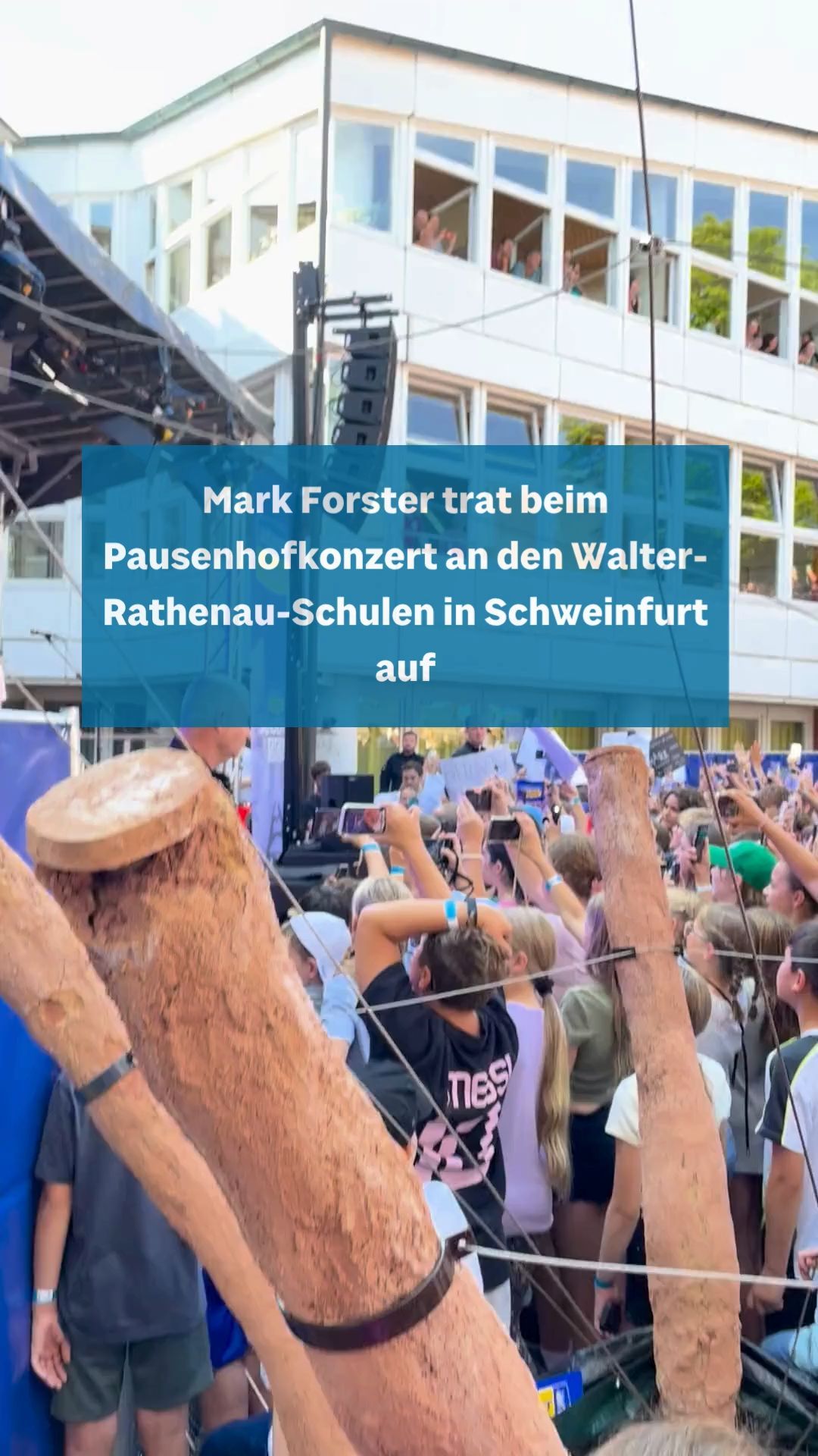 Video: Mark Forster in Schweinfurter Schulen