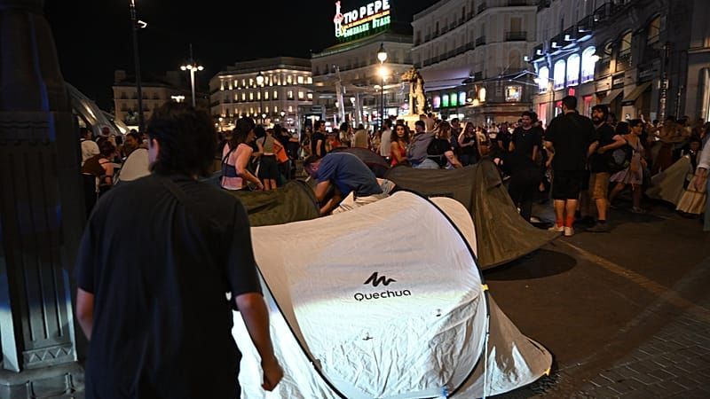Video: Kommt der Mietpreis-Stopp in Spanien? Protestcamp gegen Wohnungskrise in Madrid