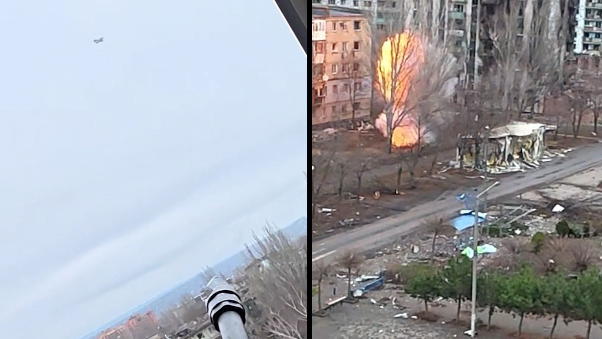 Video zeigt spektakulären Abschuss: Ukrainischer Soldat holt russische Drohne mit Sturmgewehr vom Himmel