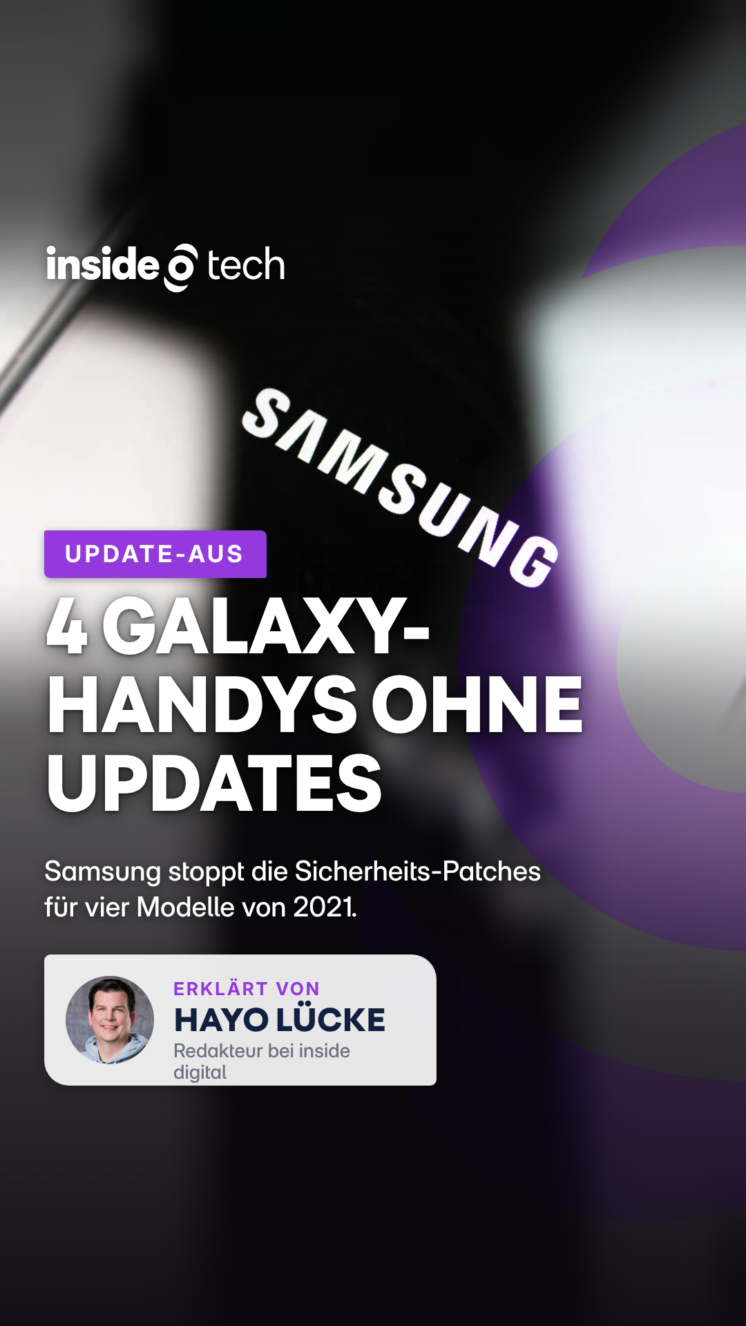 Video: Update-Aus bei Samsung: Für vier Galaxy-Modelle aus 2021 ist der Software-Support jetzt komplett gestoppt.