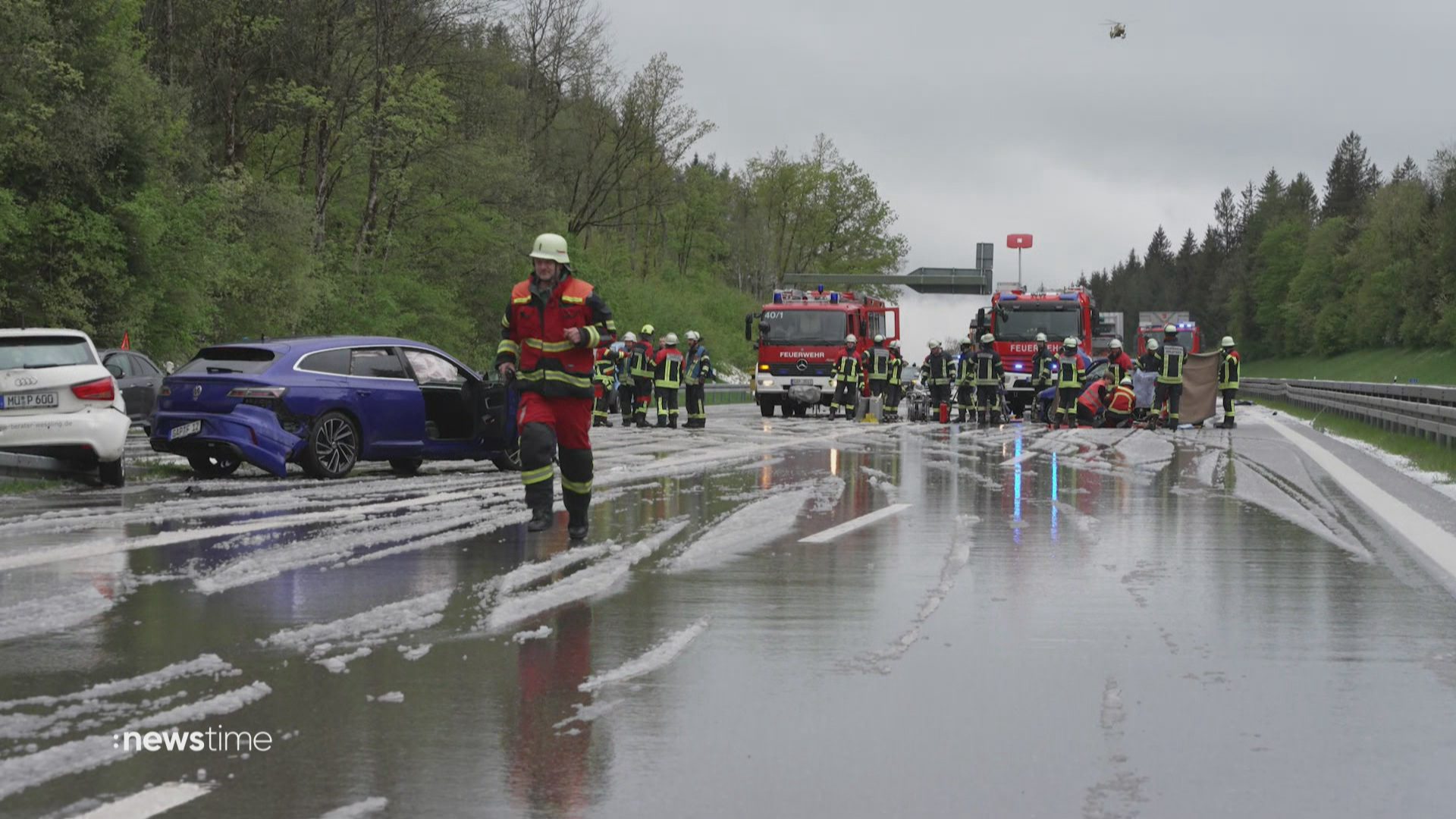 Massen-Unfall in Bayern: Spätwinter sorgt für Chaos auf den Straßen