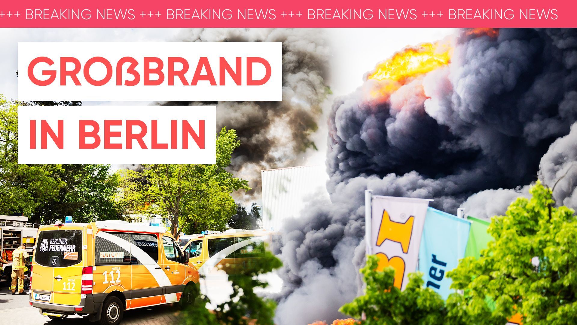 Giftige Rauchwolke über Berlin: Großbrand in Metallfabrik