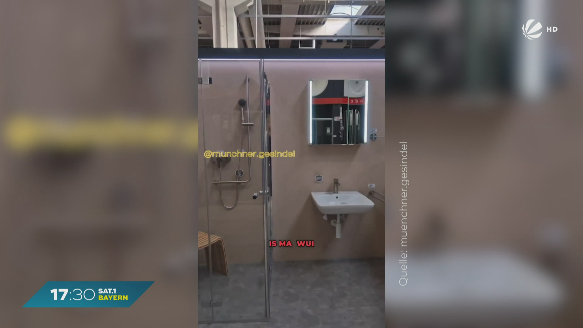 Skurriler Fund im Hagebaumarkt: Kunde benutzt Ausstellungsklo