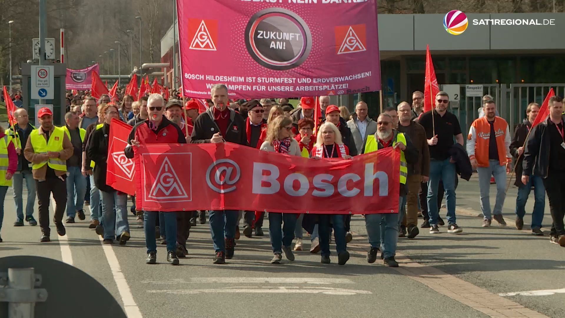 Stellenabbau bei Bosch: Kundgebung der IG Metall