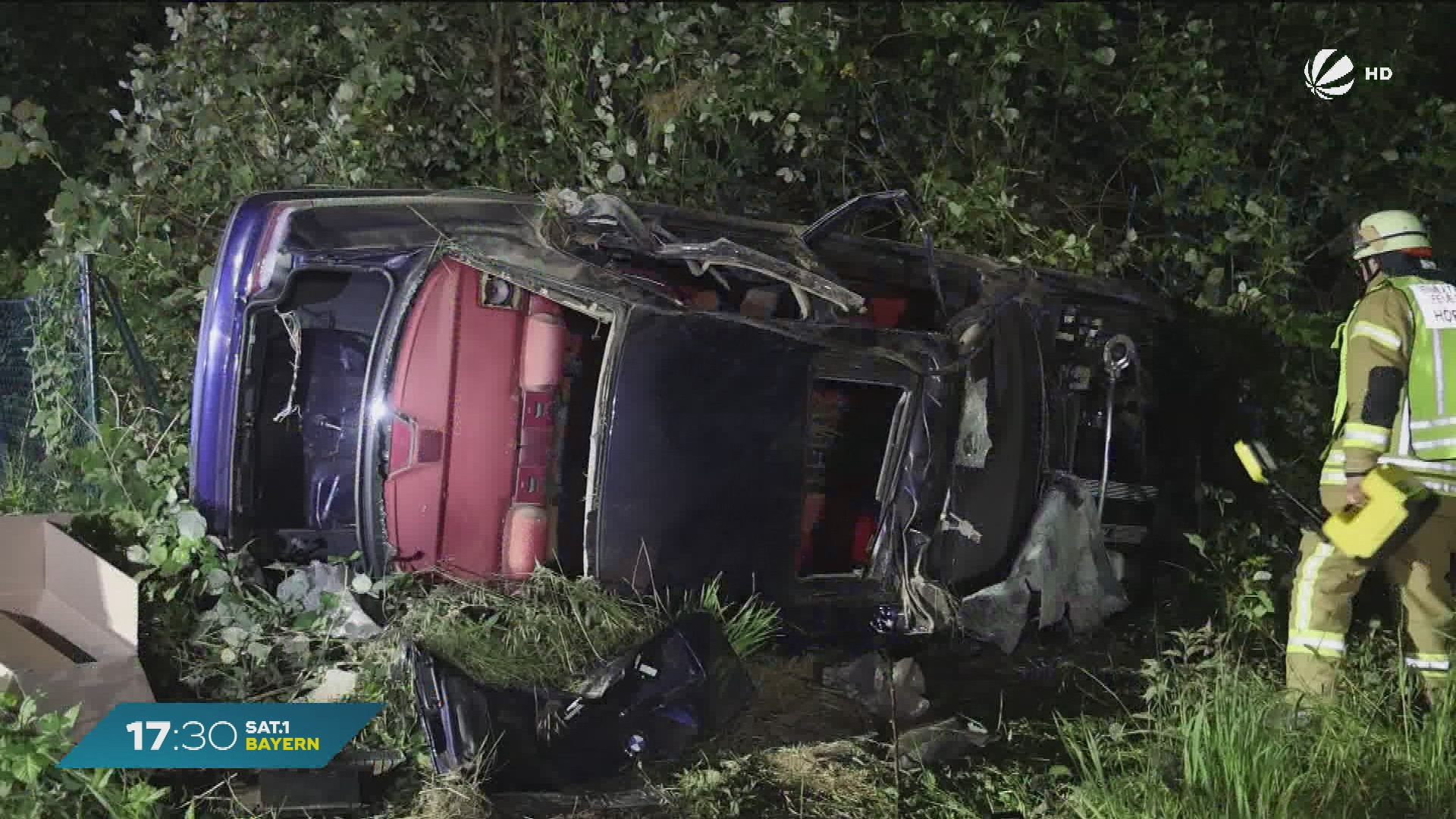 Video: Schwerer Unfall bei Alzenau: Beifahrer lebensgefährlich verletzt
