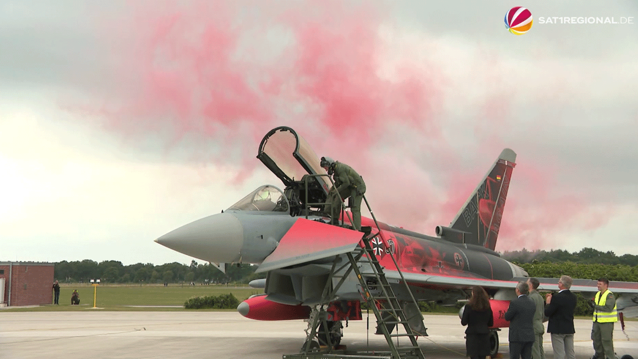 Video: Eurofighter nach drei Jahren zurück auf dem Fliegerhorst Wittmund