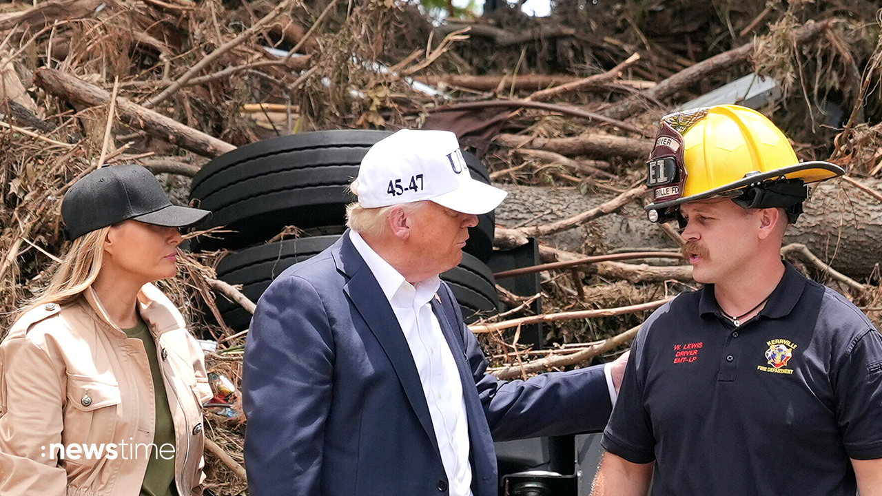 Video: Trump besucht Katastrophengebiet in Texas