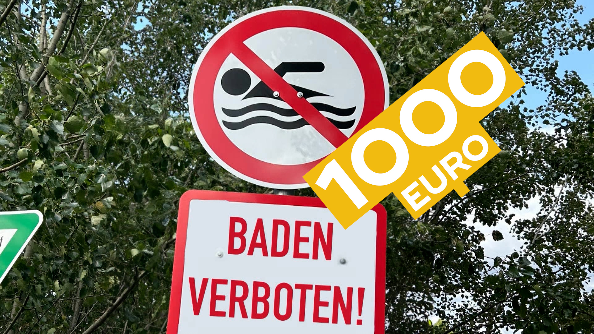 Video: Badeverbot im Rhein: Stadt Düsseldorf verhängt 1.000 Euro Strafe