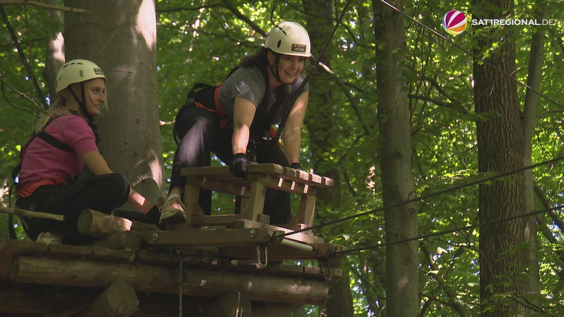 Kletterwald Hamburg: SAT.1 REGIONAL reporters do the self-test