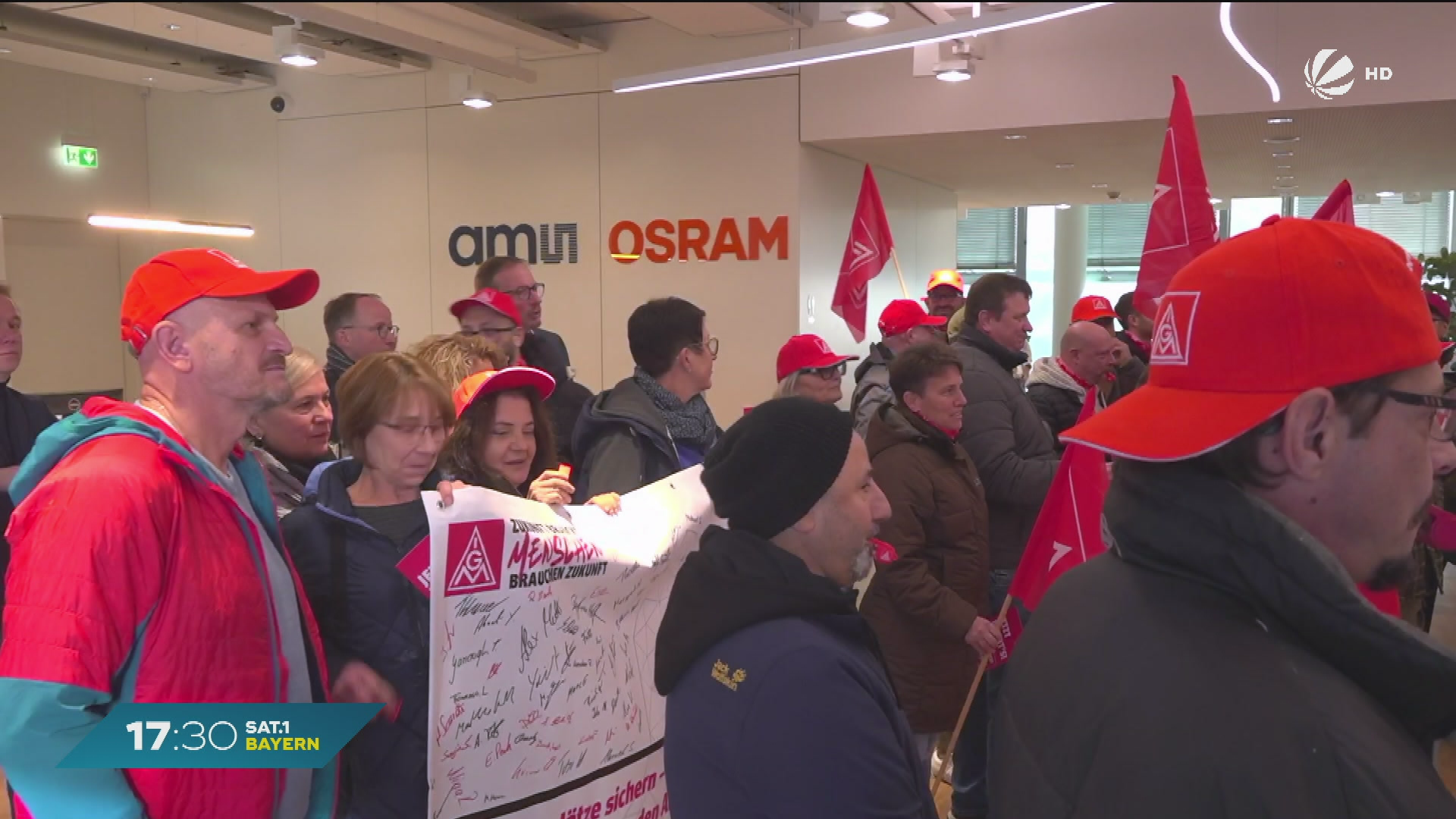 Video: Osram in der Kritik: Protest gegen geplanten Stellenabbau in Oberbayern