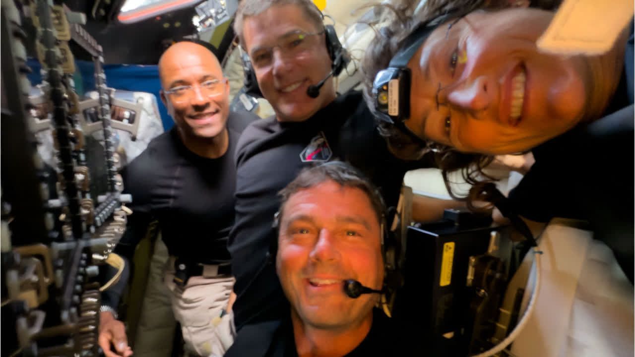 Video: "Artemis 2"-Crew bereitet sich auf Landung vor
