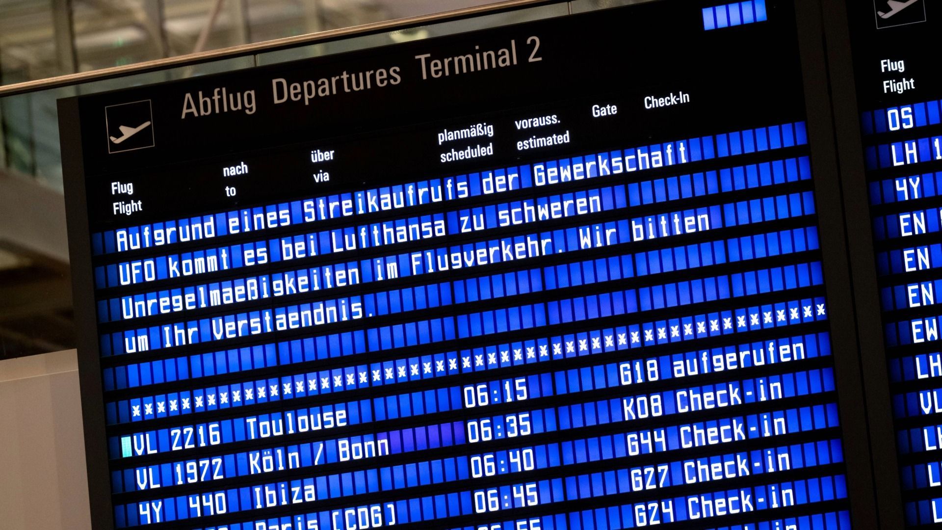 Video: UFO-Streik legt Lufthansa-Flüge lahm