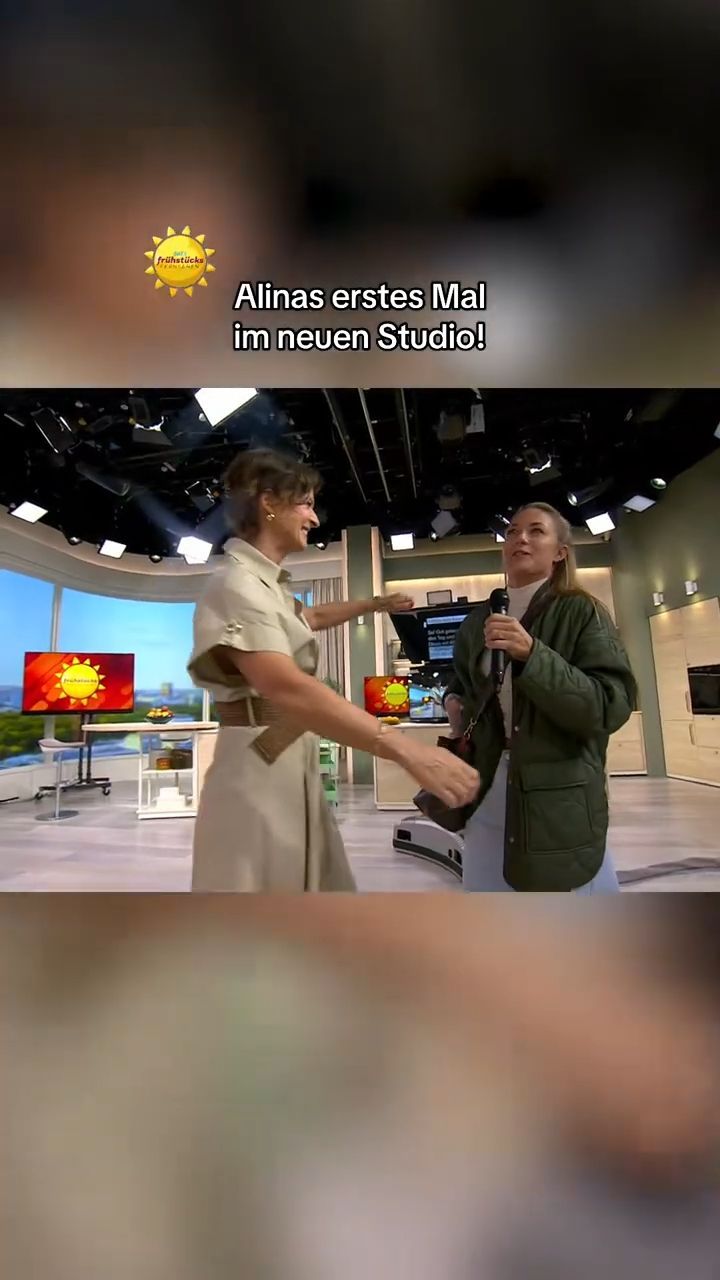 Alina's first time in the new studio