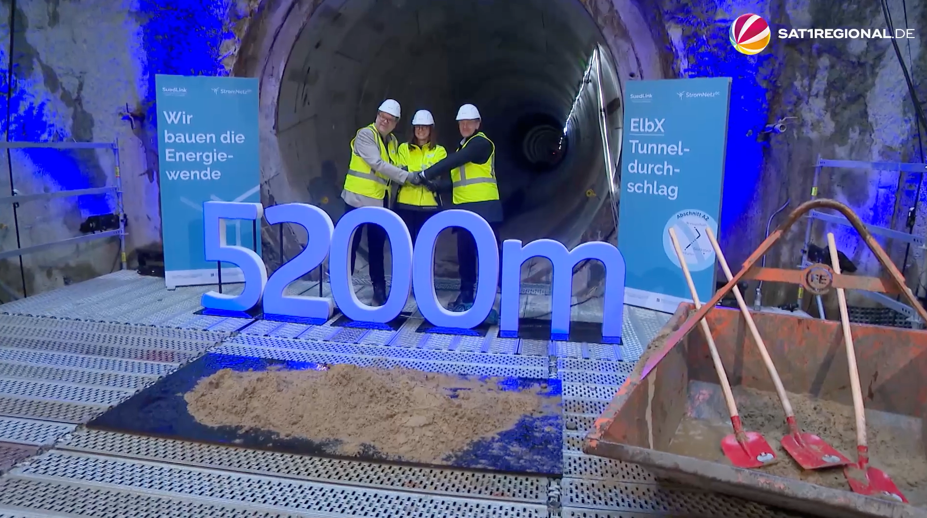 Video: Meilenstein der SuedLink-Trasse: Tunnel bei Wischhafen durchgebohrt