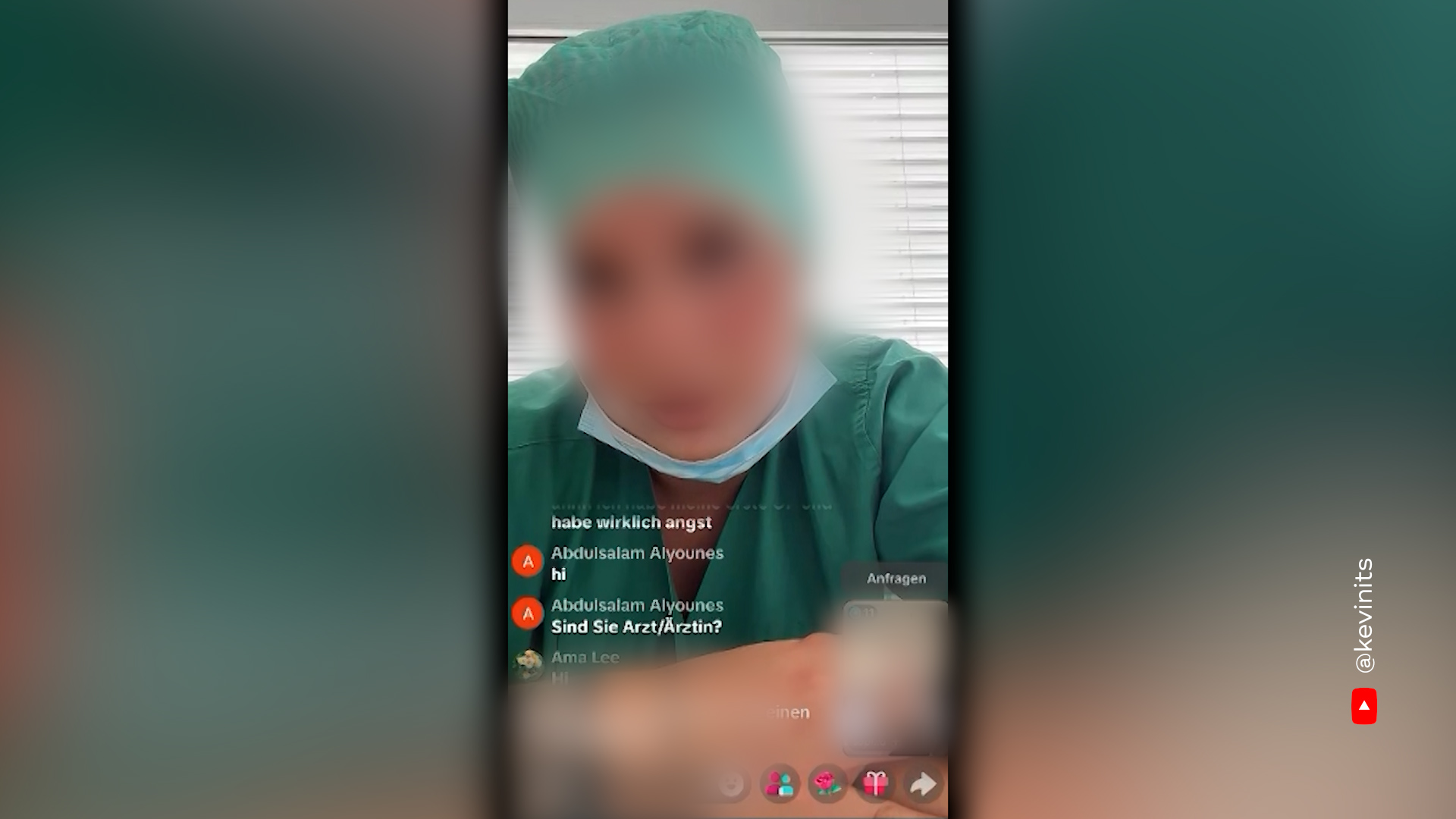 Video: Fake-Krankenschwester streamt aus Krankenhaus