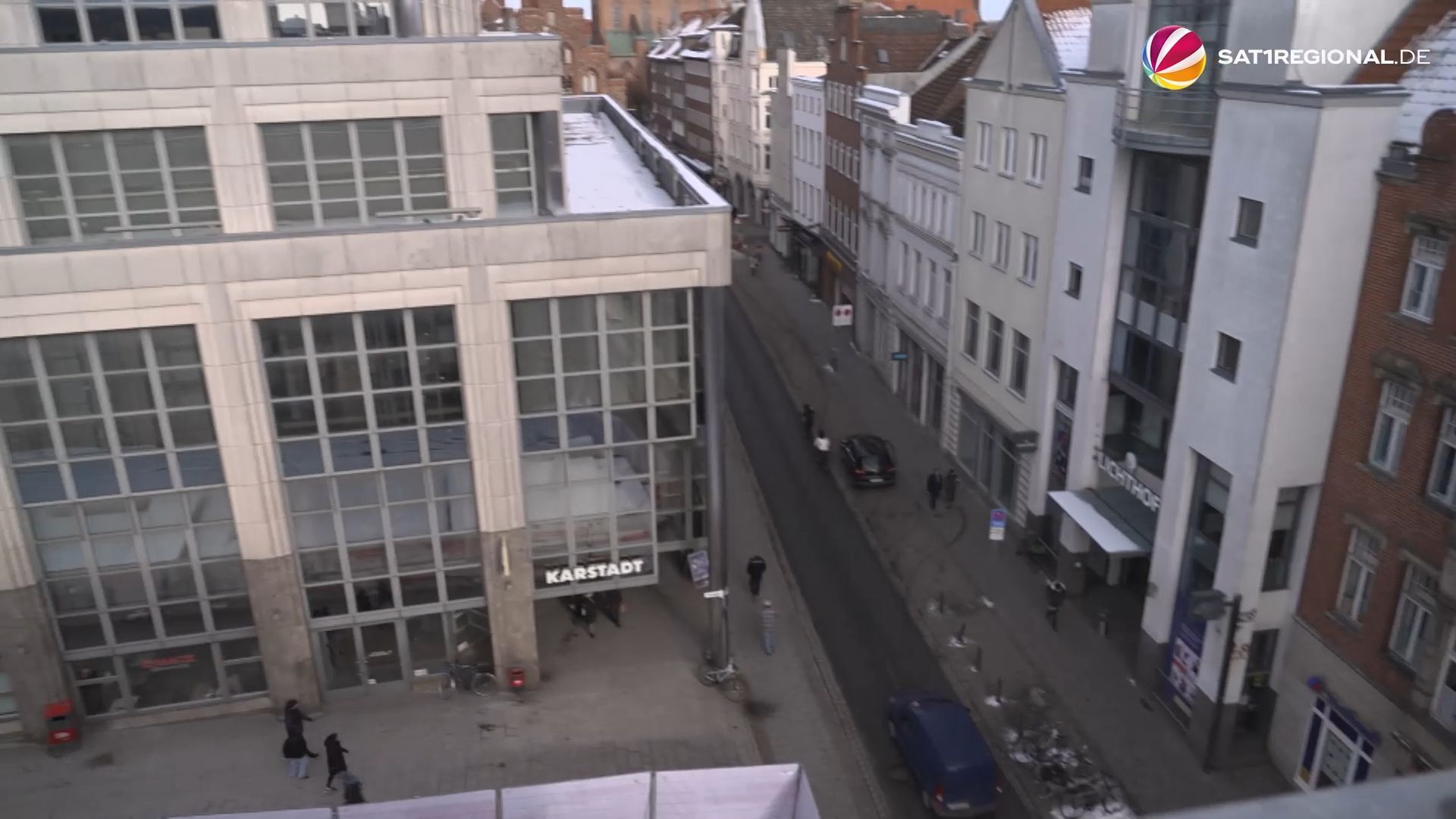 Video: Ehemaliges Karstadthaus in Lübeck wird zu Schulgebäude umgebaut