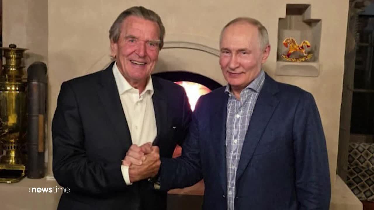 Video: "Schande": Schröder sorgt für Putin-Eklat