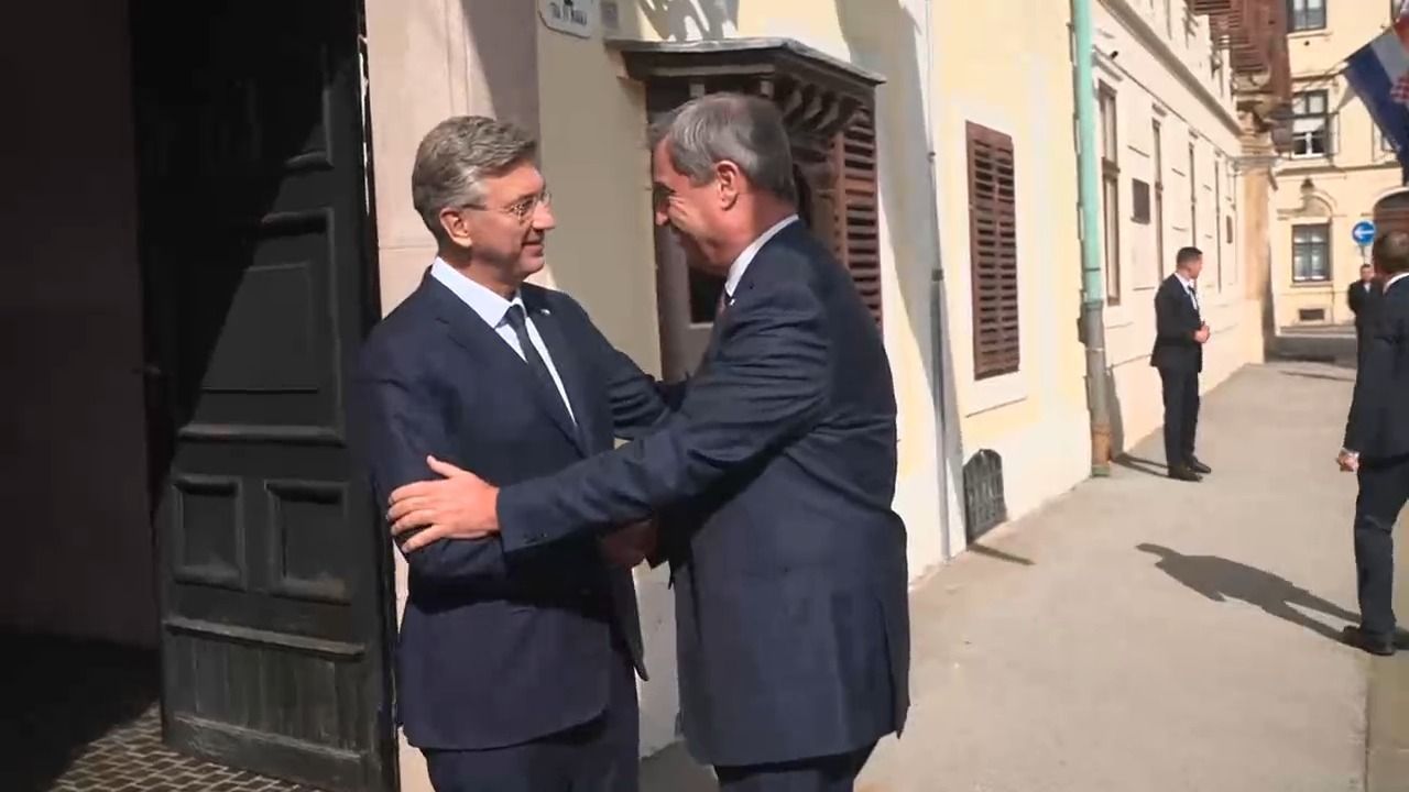 Video: Erdgas und Wasserstoff aus Kroatien? Söder zu Gast in Zagreb