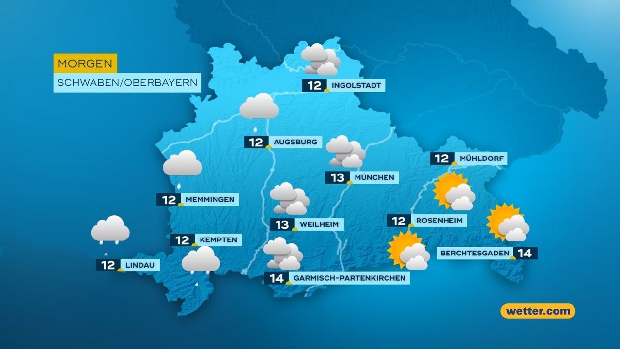 Das Bayern-Wetter vom 22.10.2026: Schnee in den Bergen