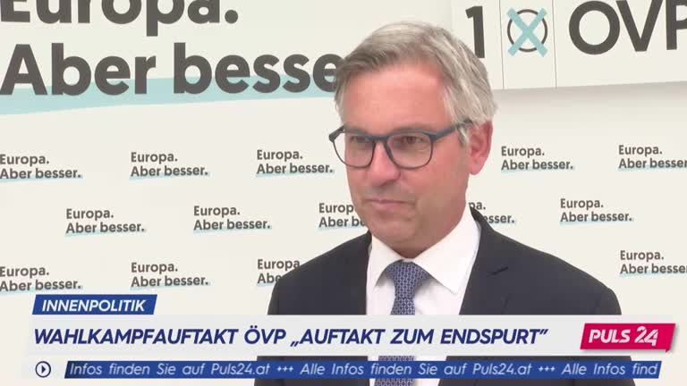 Wahlkampfauftakt ÖVP "Auftakt zum Endspurt"