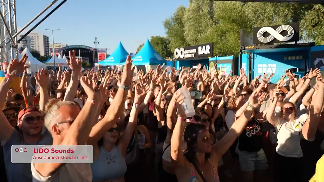 Video: Bass bis ins Wohnzimmer: Lido Sounds Festival spaltet Linz
