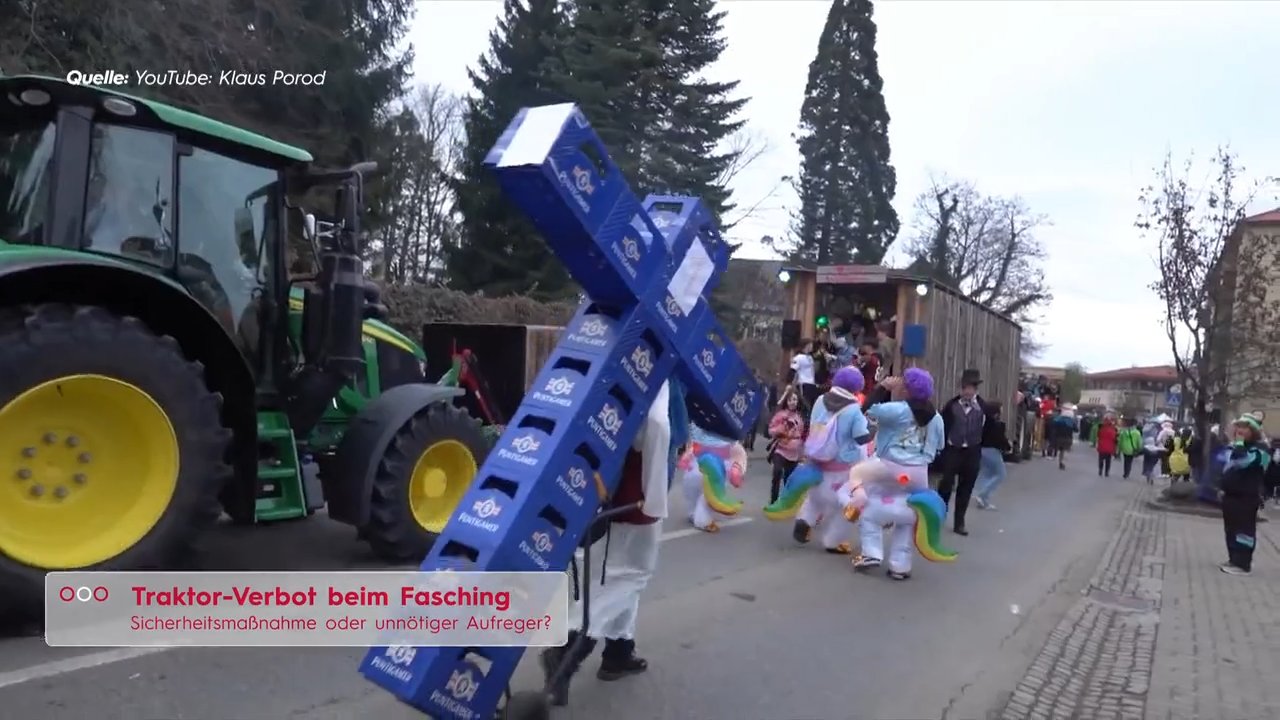 Video: Faschingsumzug ohne Traktoren? Gemeinde Kalsdorf sorgt für Wirbel