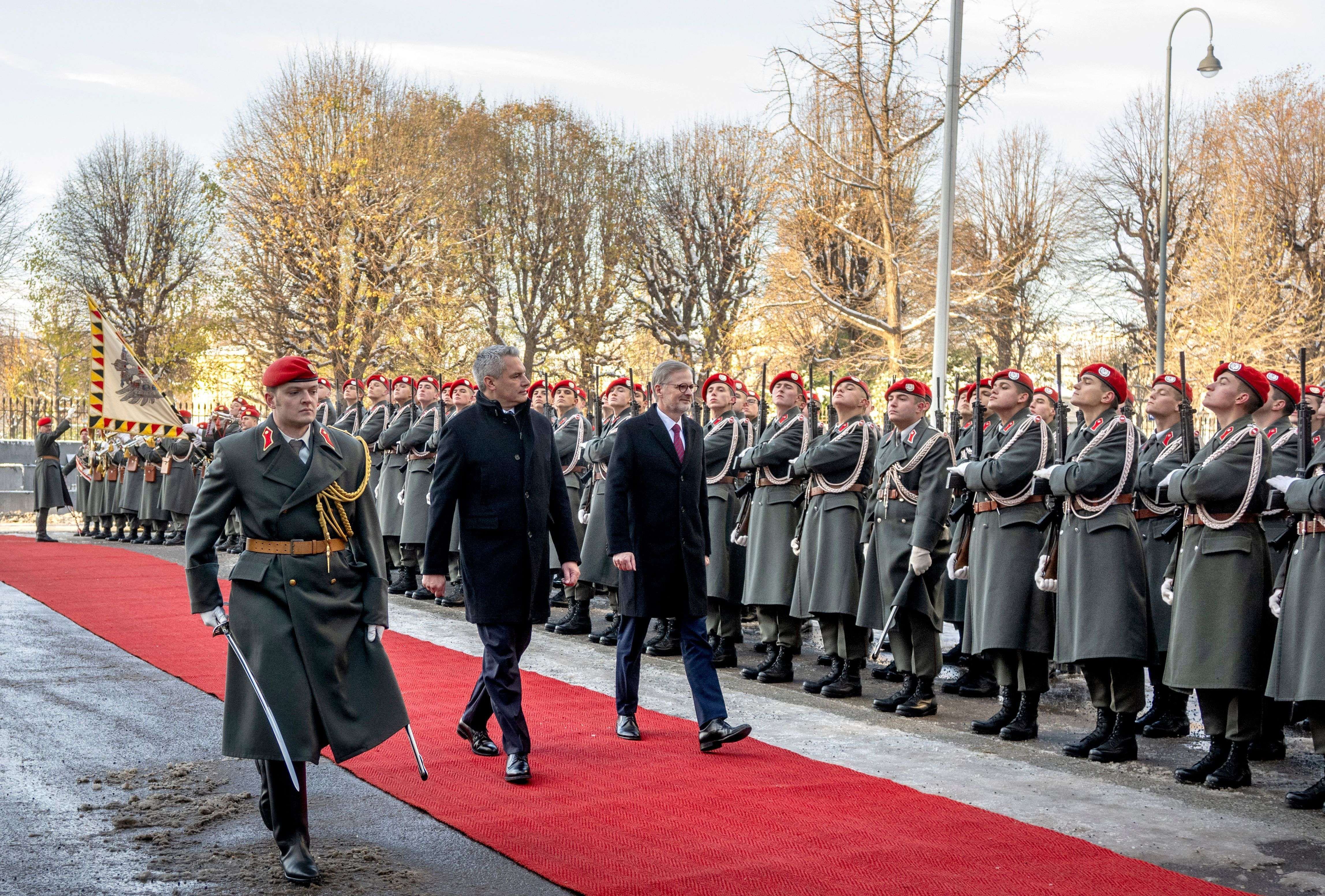 Tschechiens Ministerpräsident auf Österreich-Besuch